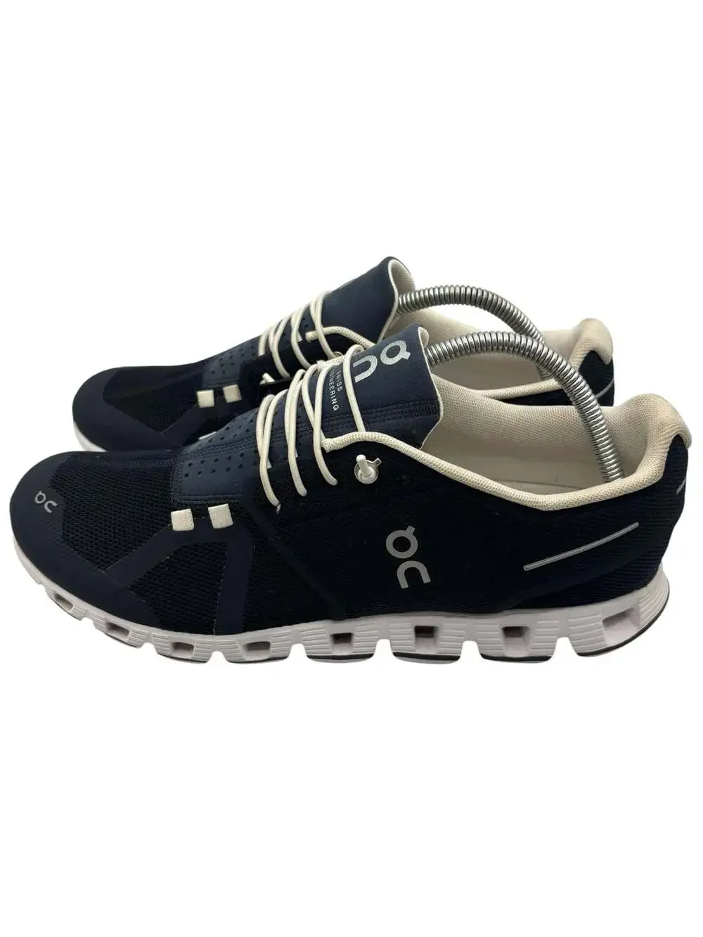 On Cloud Men's Athletic Running Shoes in Navy/White